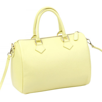 Kožená kabelka Luka žltá KZ2261979