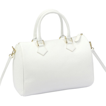 Kožená kabelka Luka biela KZ2261982