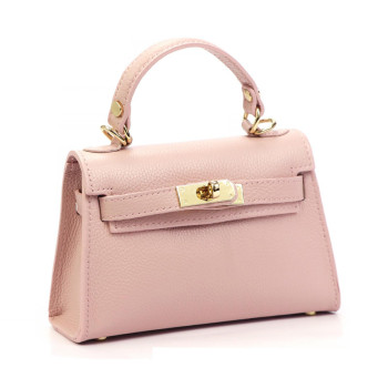 Kožená kabelka Luka ružová KZ56644