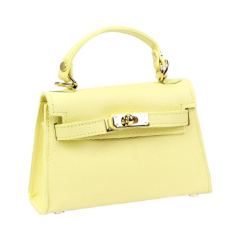 Kožená kabelka Luka žltá KZ2260765