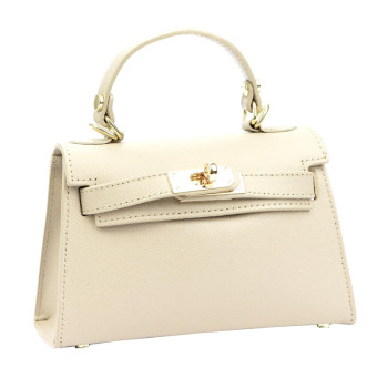 Kožená kabelka Luka béžová KZ54834