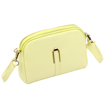 Kožená kabelka Luka žltá KZ2260759