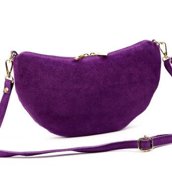 Kožená kabelka Luka fialová KZ2262078