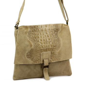 Kožená kabelka Luka béžová KZ2261229