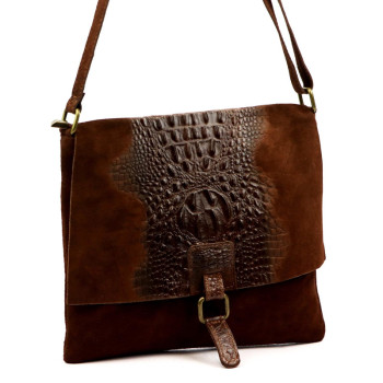 Kožená kabelka Luka hnedá KZ2260233