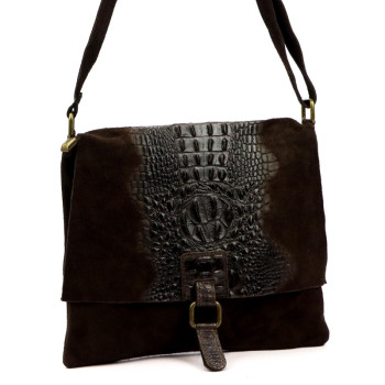 Kožená kabelka Luka hnedá KZ2260235