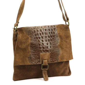 Kožená kabelka Luka hnedá KZ2260234