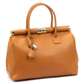 Kožená kabelka Luka béžová KZ2261968