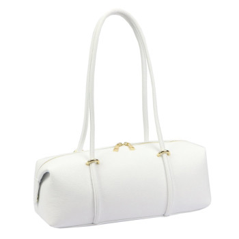 Kožená kabelka Luka biela KZ2262085