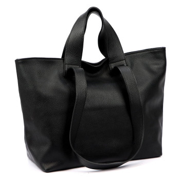 Kožená kabelka Luka čierna KZ2259315