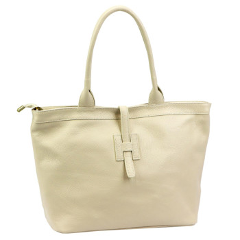 Kožená kabelka Luka béžová KZ2260975