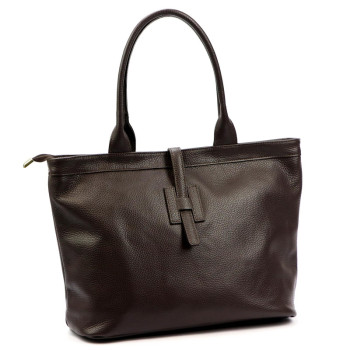 Kožená kabelka Luka hnedá KZ2260374