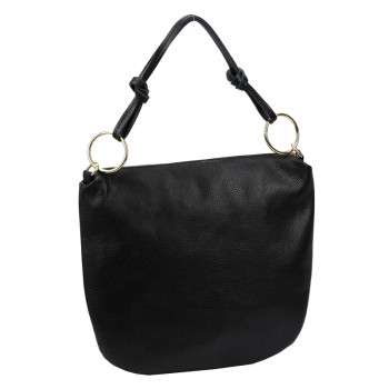 Kožená kabelka Luka čierna KZ2261374