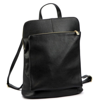 Dámsky kožený batoh Luka čierna (KZ2261445) 10l
