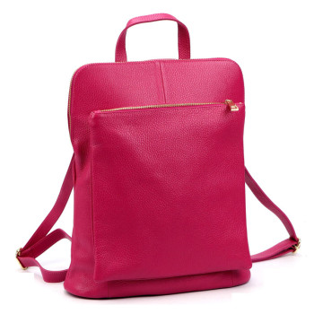 Dámsky kožený batoh Luka fuchsiový (KZ2261446) 10l