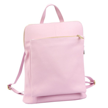 Dámsky kožený batoh Luka ružový (KZ2261641) 10l