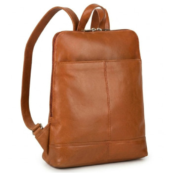 Dámsky kožený batoh hnedý (KZ2260275) 5l