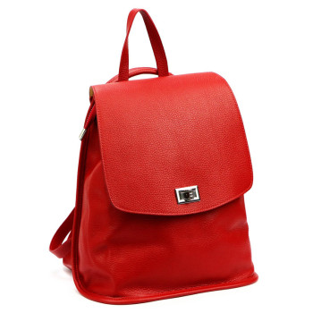Dámsky kožený batoh Luka červený (KZ2260521) 8l