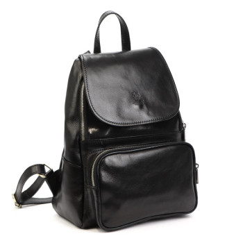 Dámsky kožený batoh Florence čierny (KZ56636) 11l